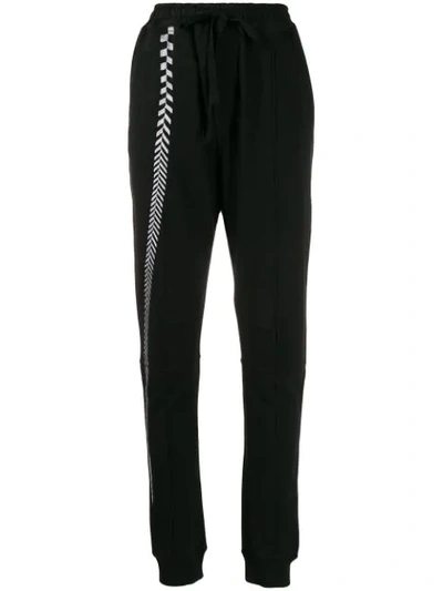 Haider Ackermann Embroidered Black Cotton Sweatpants