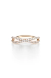 Kwiat Fidelity Crossover Diamond Band Ring In Rose Gold