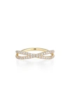 Kwiat Fidelity Crossover Diamond Band Ring In Yellow Gold