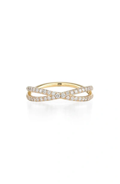 Kwiat Fidelity Crossover Diamond Band Ring In Yellow Gold