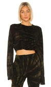 Cotton Citizen Tokyo Tie Dye Crop Tee In Desert Vortex