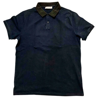 Pre-owned Sandro Ss18 Polo Shirt In Navy