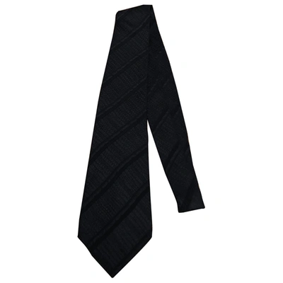 Pre-owned Emporio Armani Silk Tie In Navy