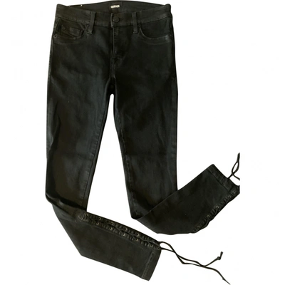 Pre-owned Hudson Slim Jeans In Black