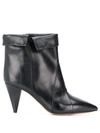 Isabel Marant Larel Ankle Boots In Black