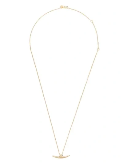 Shaun Leane Arc Fine Chain Necklace In Yellow Gold Vermeil