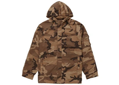 Pre-owned Supreme  Cotton Field Jacket Brown Woodland Camo