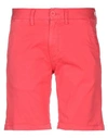 Sun 68 Man Shorts & Bermuda Shorts Coral Size 33 Cotton, Elastane In Red