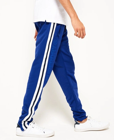 Superdry Lineman Slim Sprint Joggers In Blue