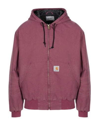 Carhartt Jackets In Garnet