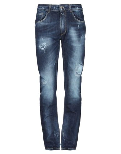 Frankie Morello Denim Pants In Blue