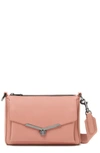 Botkier Valentina Leather Crossbody Bag In Rose