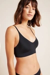 Calvin Klein Invisibles Comfort Lightly Lined Triangle Bralette Qf5753 In Black