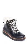 Bernardo Wiley Lace-up Rubber Rain Booties In Black