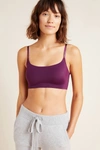 Calvin Klein Invisibles Comfort Lightly Lined Retro Bralette Qf4783 In Merlot