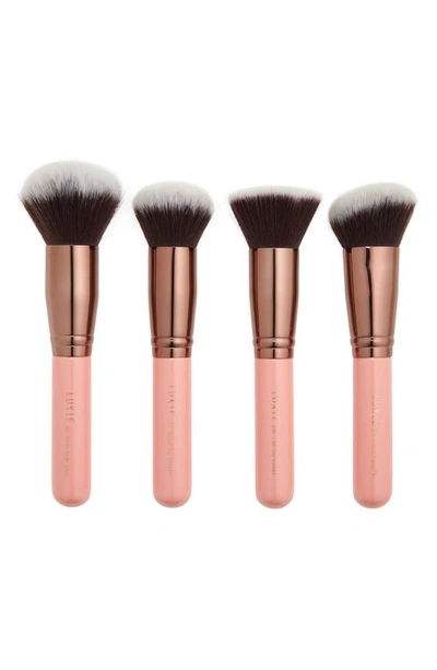 Luxie Kabuki Makeup Brush Gift Set ($92 Value) In Pink