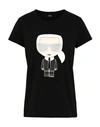 Karl Lagerfeld T-shirts In Black