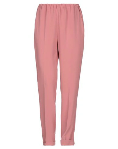 Alberto Biani Pants In Pastel Pink