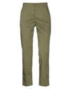 European Culture Casual Pants In Military Green