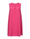 Pinko Short Dresses In Fuchsia
