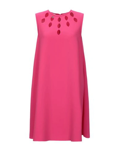 Pinko Short Dresses In Fuchsia