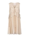 See By Chloé Short Dresses In Beige