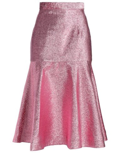 House Of Holland Midi Skirts In Pink