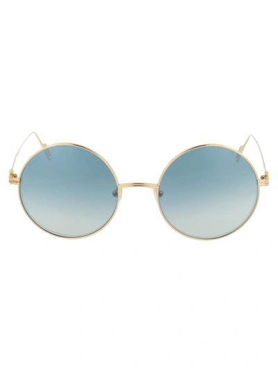 Cartier Round Frame Sunglasses In Metallic