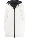 Rrd Padded Double Rubber Parka In White
