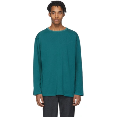 House Of The Very Islands Green Off-shore Long Sleeve T-shirt In Emerald