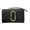 Marc Jacobs Button-flap Long Compact Wallet In Black