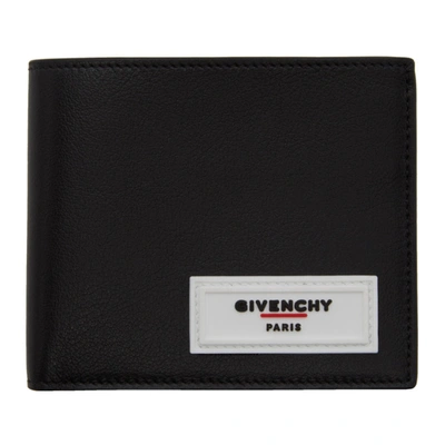 Givenchy Logo Appliqué Bi-fold Wallet In Black/white