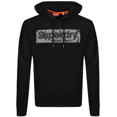 Superdry International Logo Hoodie Black