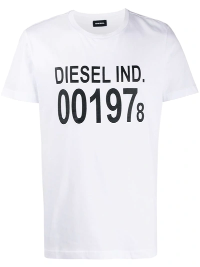 Diesel T Diego Short Sleeved T Shirt White