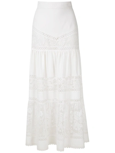 Martha Medeiros Yana Midi Skirt In White