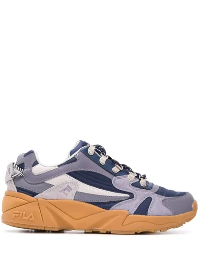 Astrid Andersen Colour Block Low-top Trainers In Blue