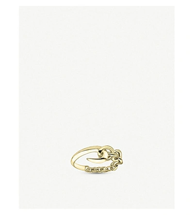 Shaun Leane Hook Chain Yellow Gold-plated Silver Vermeil Ring In N