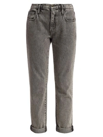 Current Elliott The Fling Cropped Jeans In Dust
