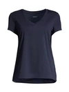 Lafayette 148 Women's The Modern V-neck Tee In Royal Blue