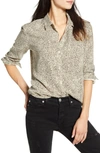 Rails Ingrid Raw Leopard-print Button-front Shirt In Jungle