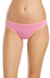 On Gossamer Mesh Hip G-string In Rose Water