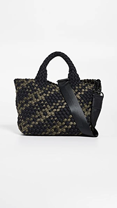 Naghedi St. Barths Small Plaid Tote In Safari