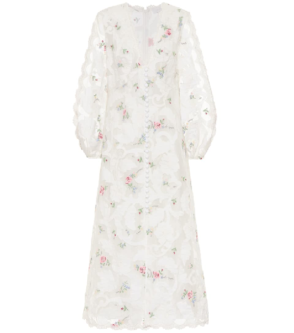 zimmermann white floral dress