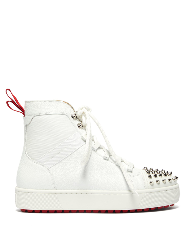 christian louboutin white trainers