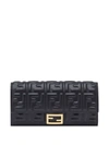 Fendi Baguette Continental Wallet In Black