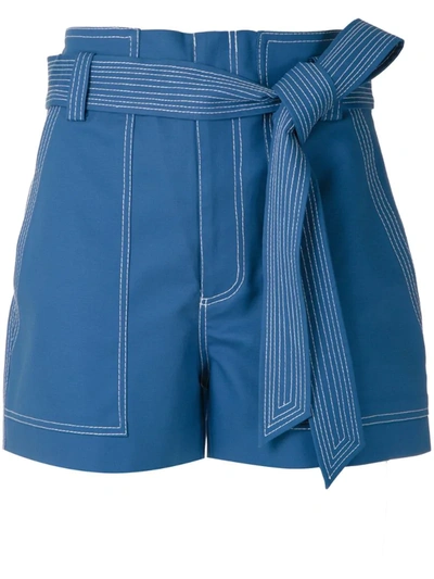 Martha Medeiros Shorts Mit Bindegürtel In Blue