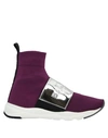 Balmain Sneakers In Dark Purple