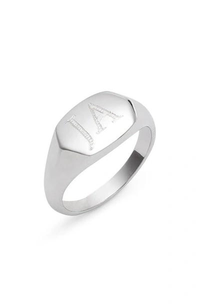Argento Vivo Personalized Signet Ring In Silver