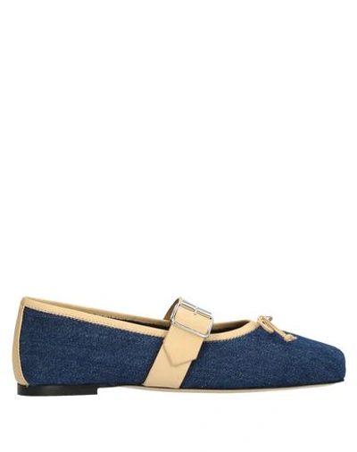 Pantofola D'oro Ballet Flats In Slate Blue