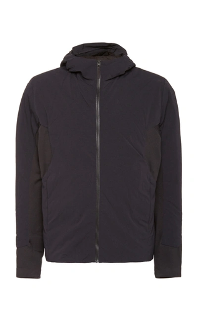 Veilance Mionn Is Comp Hooded Nylon Jacket In Black